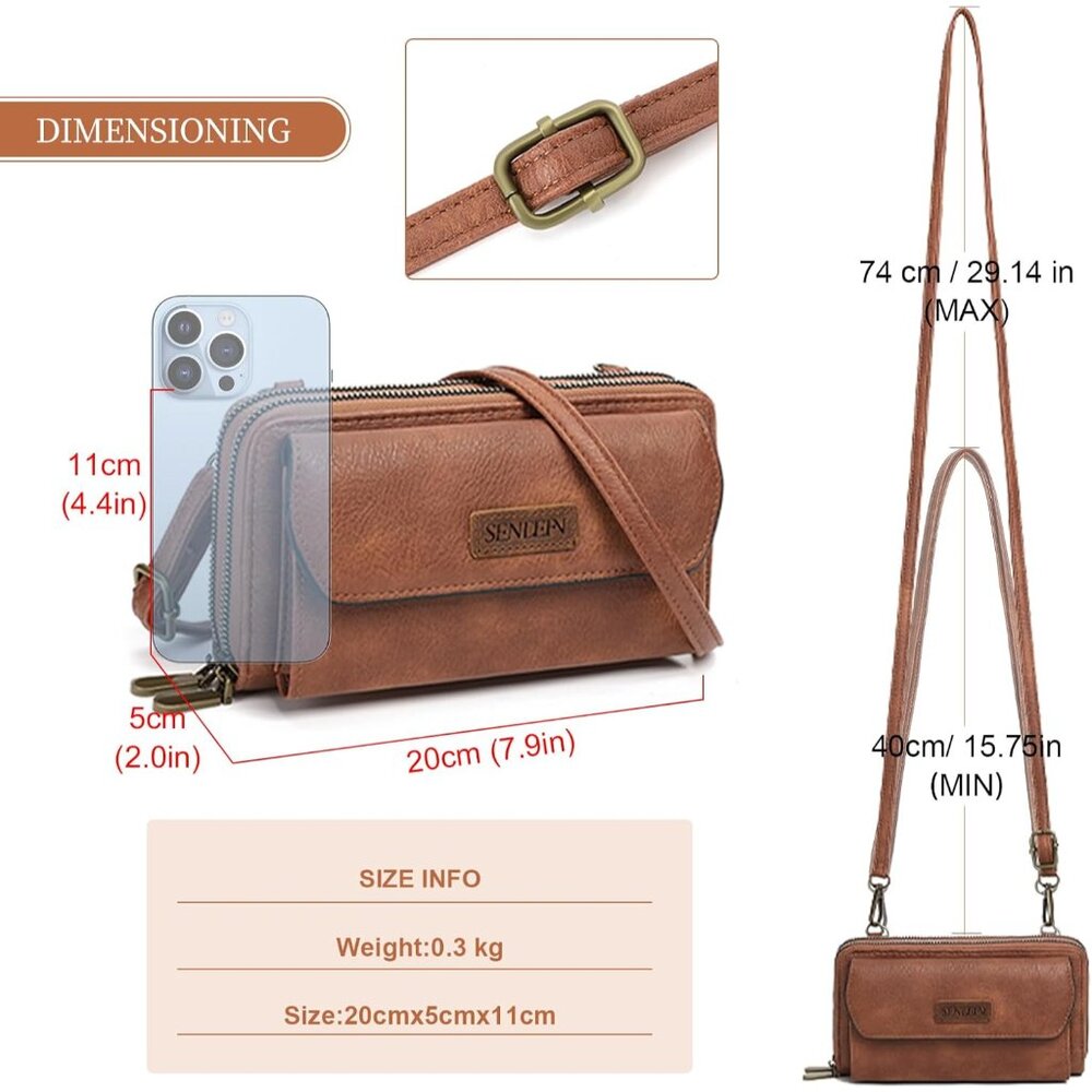 Adjustable Strap Small Phone Purses For Women - V… - image 6